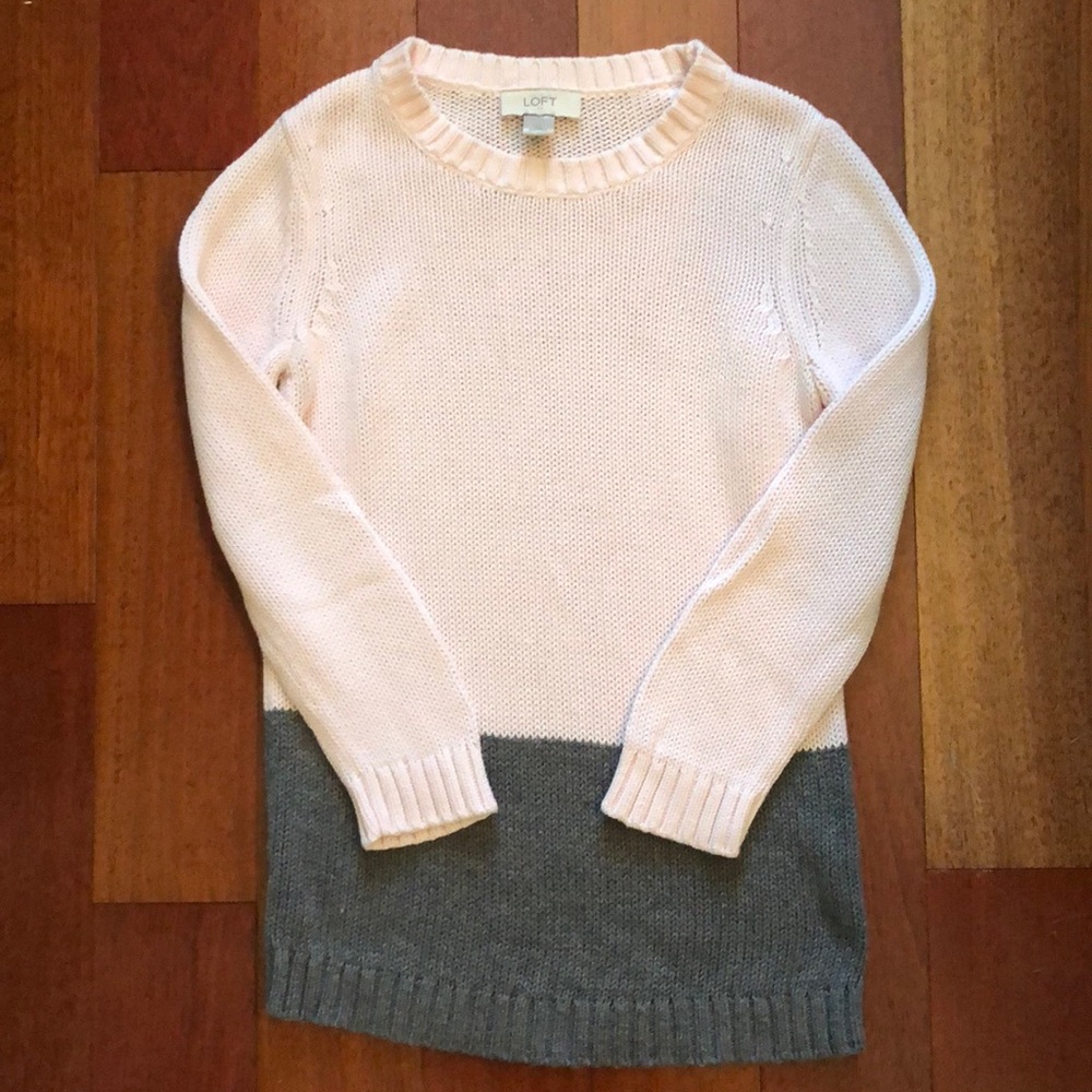 Loft color block sweater